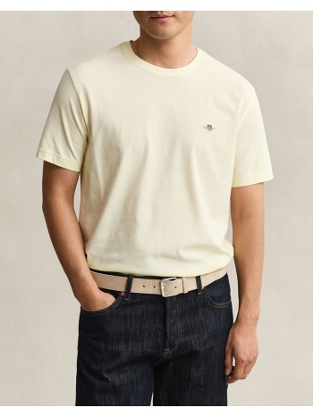 gant μπλουζα κμ reg shield ss t-shirt 3g2003184-713 cream