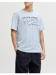 jack&jones jjelogo tee ss o-neck 2 col ss26 sn 12288016-celestial blue lightblue