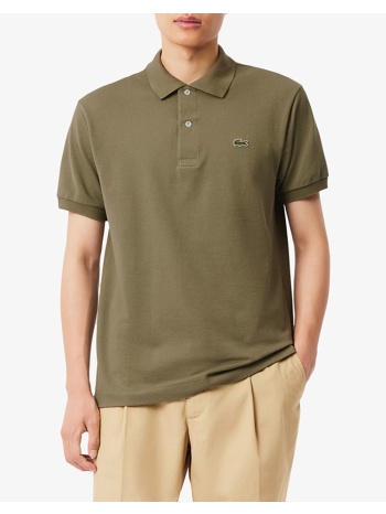 lacoste μπλουζα κμ polo ss 3l1212-bmy khaki