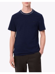 lacoste μπλουζα κμ tee-shirt ss 3th8174-166 navyblue