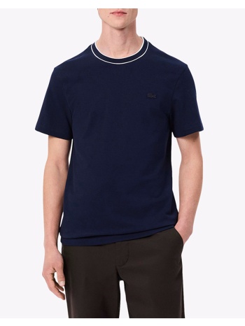 lacoste μπλουζα κμ tee-shirt ss 3th8174-166 navyblue