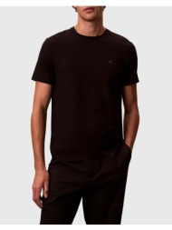 calvin klein ss stretch cotton slim tee lv04lc240g-ub1 black
