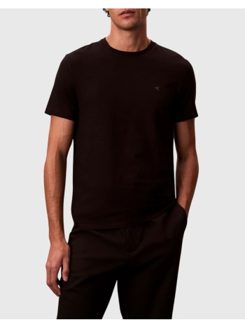 calvin klein ss stretch cotton slim tee lv04lc240g-ub1 black
