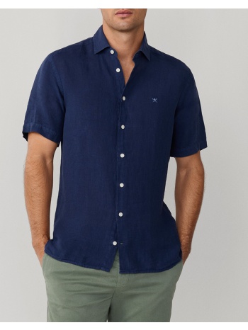 hackett essentials gmd linen ss πουκαμισο ανδρικο