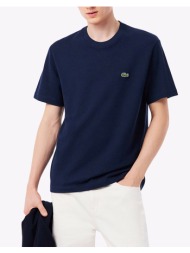 lacoste μπλουζα κμ tee-shirt ss 3th0629-166 navyblue