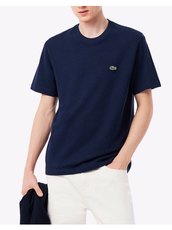 lacoste μπλουζα κμ tee-shirt ss 3th0629-166 navyblue