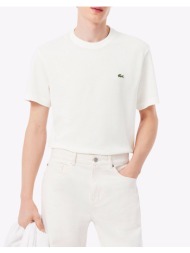 lacoste μπλουζα κμ tee-shirt ss 3th0629-70v offwhite