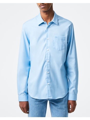 lacoste ποyκαμισο μμ shirt ls 3ch8522-hbp lightblue