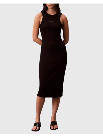 calvin klein jeans sl monologo baby rib tank midi d