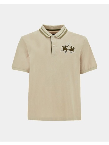 lamartina μπλουζα πολο κμ man polo s/sleeve cotton pique