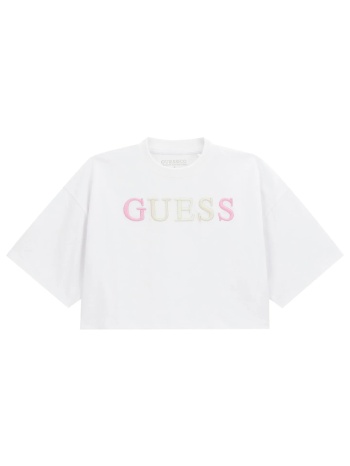 guess boxy ss t-shirt μπλουζα παιδικο girl j6ri11kcnq4-g011