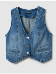 ovs denim gilet 2552345-medium blue denimblue