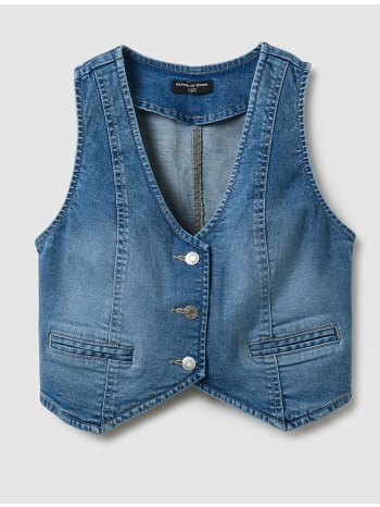 ovs denim gilet 2552345-medium blue denimblue