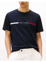 tommy hilfiger hilfiger chest insert tee mw0mw36498-dw5 darkblue