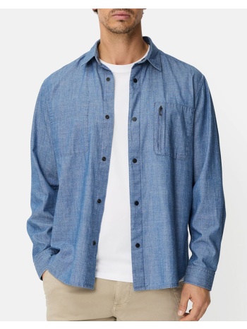 camel πουκάμισο μ.μ. c261-409126-7s26-45 denimblue
