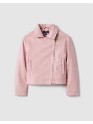 ovs fake leather jacket 2551308-peachskin pink