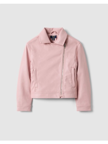 ovs fake leather jacket 2551308-peachskin pink