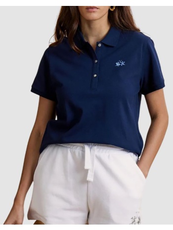 la martina μπλουζα πολο κμ woman polo s/s 30/1 cotton piq