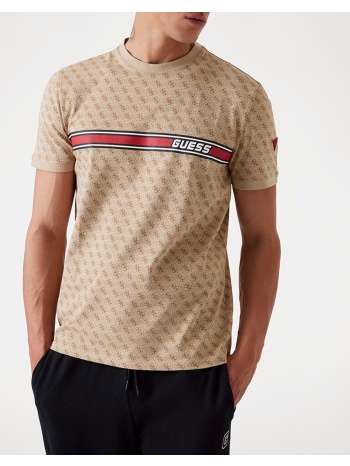 guess jamey t-shirt μπλουζα ανδρικο z2bi09j1314-p13w biege