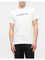 karl lagerfeld jeans klj slim ss reflection tee b1m17063-100 white