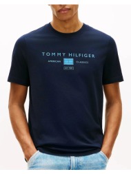 tommy hilfiger brand love mono stack tee mw0mw42365-dw5 darkblue