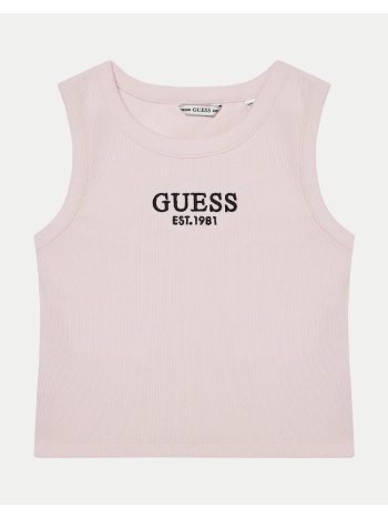 guess rib midi sl t-shirt μπλουζα παιδικο girl
