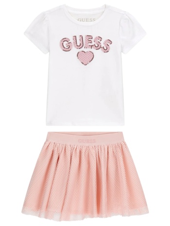 guess set t-shirt+ skirt σετ παιδικο girl k6rg09k6yw0-g011