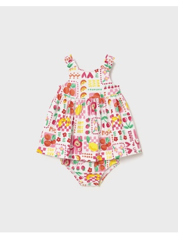 mayoral φορεμα σταμπωτο με βρακακι 01927-059 multi
