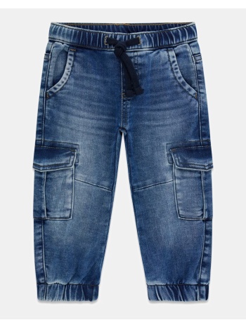 guess relaxed cargo knit denim pants παντελονι παιδικο boy