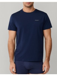 hackett loungewear logo tshirt μπλουζα ανδρικο hmu200038-591 darkblue