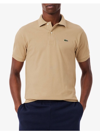lacoste μπλουζα κμ polo ss 3l1212-02s sandybrown