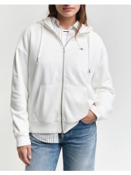 gant ζακετα φουτερ shield zip hoodie 3gw4201412-113 offwhite