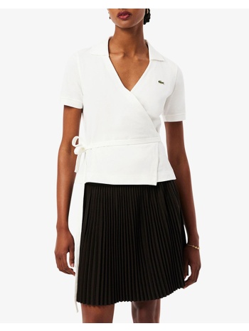 lacoste μπλουζα πολο κμ polo ss 3pf9906-70v cream