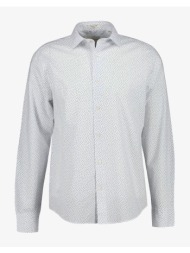 gant υποκαμισο μμ reg poplin aop shirt 3g3260028-110 offwhite
