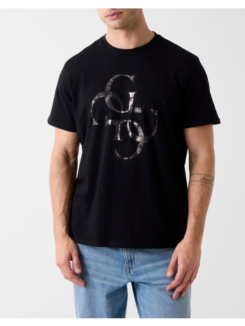 guess ss bsc shimmer quattro g tee μπλουζα ανδρικο