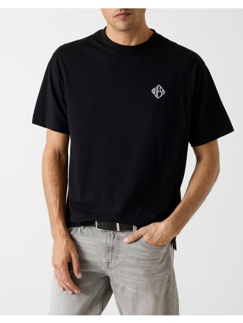 guess ss cn diamante logo tee μπλουζα ανδρικο