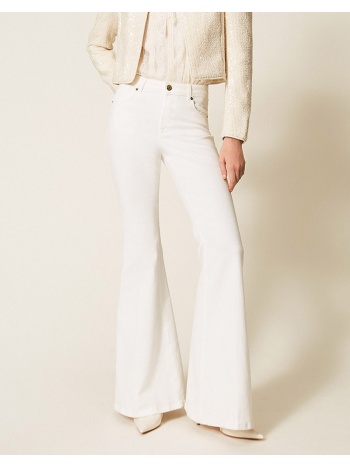 twinset παντελονι 261tp2680-00381 ecru