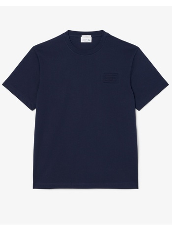 lacoste μπλουζα κμ tee-shirt ss 3th0753-166 navyblue