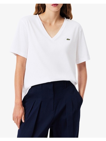 lacoste μπλουζα κμ tee-shirt ss 3tf7300-001 white