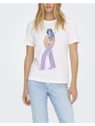 only onlceline reg s/s top jrs 15368908-bright whitewalk white