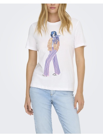 only onlceline reg s/s top jrs 15368908-bright whitewalk