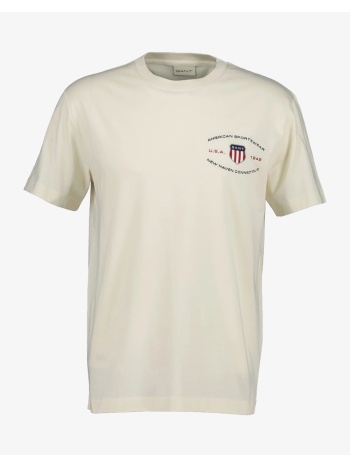 gant μπλουζα κμ graphic ss tshirt 3g2003394-119 ivory