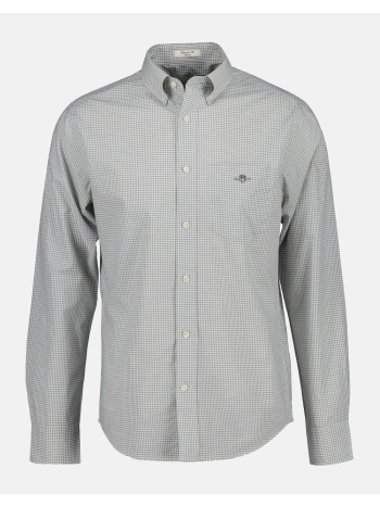 gant υποκαμισο μμ reg classic poplin gingham shirt