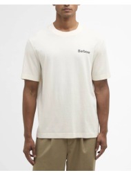 barbour μπλουζα t-shirt κ/μ mts1566-brbe13.4 ecru