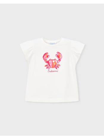 mayoral μπλουζα κοντομανικη 03007-082 ecru