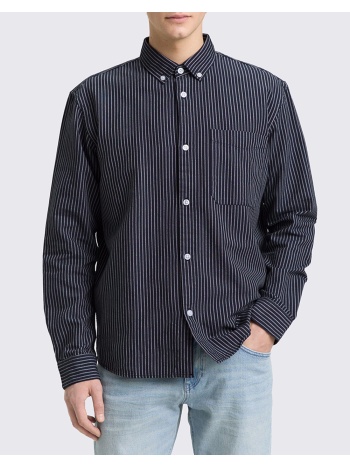 tom tailor relaxed striped πουκαμισο ανδρικο 1049377-39056