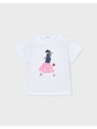 mayoral μπλουζα κοντομανικη 03011-077 white