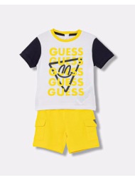 guess set ss t-shirt + cargo shorts σετ παιδικο boy i6rg15k8hm4-fm0p multi
