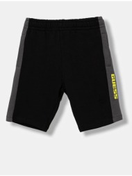guess french terry regular shorts σορτς παιδικο boy n6rd01ka6r4-jblk black