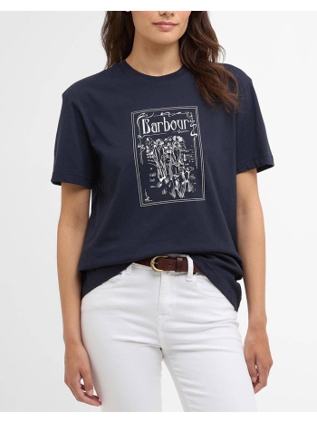 barbour μπλουζα t-shirt κ/μ lts0710-brny73.1 navyblue